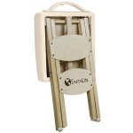 Earthlite Wooden Folding Stool - Maple, Vanilla Crème