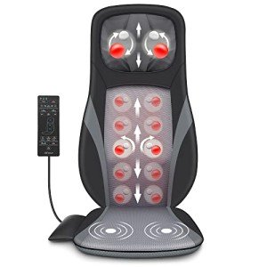 Snailax Shiatsu Back Massager with Heat & Intensity