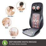 Snailax Shiatsu Back Massager with Heat & Intensity