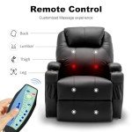 Korser 360° Swivel Recliner with Massage & Heat