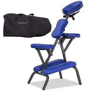 Portable Height Adjustable Massage Chair with Carry Case