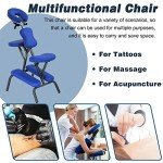 Portable Height Adjustable Massage Chair with Carry Case