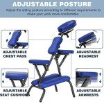 Portable Height Adjustable Massage Chair with Carry Case