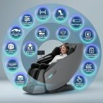 HealthRelife 3D Full Body Massage Chair - Black