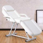 Paddie Adjustable 3-Section Massage Chair, White
