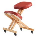 Ergonomic Wooden Foldable Kneeling Chair - Cinnamon