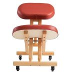 Ergonomic Wooden Foldable Kneeling Chair - Cinnamon