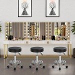 Portable Folding Massage Table with Rolling Stool