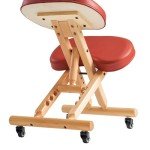Ergonomic Wooden Foldable Kneeling Chair - Cinnamon