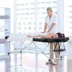 Portable Folding Massage Table with Rolling Stool
