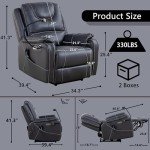 Zero Gravity Massage Recliner with Heat & USB