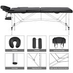 Portable Folding Massage Table with Rolling Stool