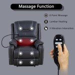 Zero Gravity Massage Recliner with Heat & USB