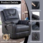 Zero Gravity Massage Recliner with Heat & USB