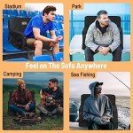 Heated Massage Stadium Seats with Portable Power - 2 Pack