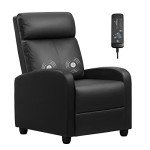 Furniwell Adjustable Massage Recliner Chair - Black