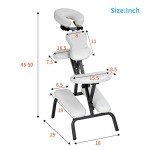 Portable Adjustable Massage Chair with Carrying Bag
