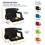 Deluxe Heated Massage Stadium Seat with Support