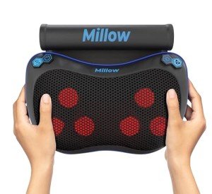 Millow Cordless Shiatsu Massage Pillow with Heat