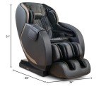 RELEXONCHAIR Yukon 4D Shiatsu Massage Chair - Black