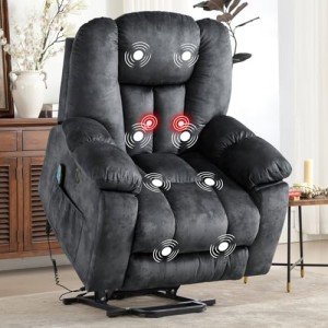 CANMOV Power Lift Recliner Chair with Massage & Heat