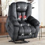 CANMOV Power Lift Recliner Chair with Massage & Heat