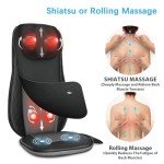 Shiatsu Neck & Back Massager Chair Pad