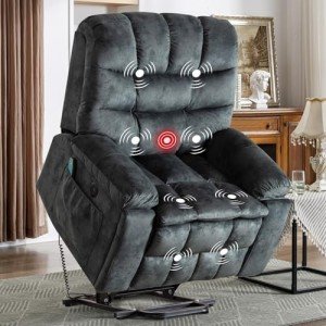 CANMOV Large Power Lift Recliner with Massage Heat