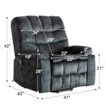 CANMOV Large Power Lift Recliner with Massage Heat