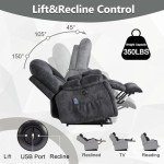 CANMOV Power Lift Recliner Chair with Massage & Heat