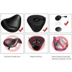 Kaleurrier Adjustable Swivel Saddle Stool - Black