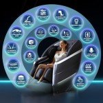 HealthRelife 4D Full Body Massage Chair - Black