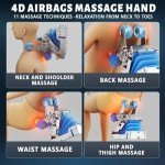 HealthRelife 4D Full Body Massage Chair - Black