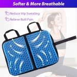 Jaxbo Gel Seat Cushion for Travel and Comfort