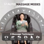iBooMas Full Body Massage Chair with Heat & Stretch