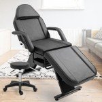 Jaxilyn Adjustable Facial Tattoo Massage Chair & Stool