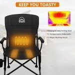 Heated Massage Camping Chair with Battery Pack