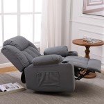 Rocker Swivel Recliner Chair with Massage & Heat