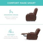 Electric Power Lift Massage Recliner Chair - Brown
