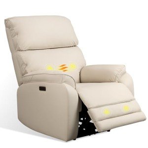 FLEXISPOT Leather Zero Gravity Massage Recliner Chair