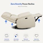 FLEXISPOT Leather Zero Gravity Massage Recliner Chair