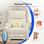 FLEXISPOT Leather Zero Gravity Massage Recliner Chair
