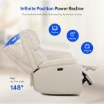 FLEXISPOT Leather Zero Gravity Massage Recliner Chair