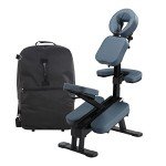 Lightweight Portable Aluminum Massage Chair with Wheels
