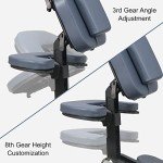 Lightweight Portable Aluminum Massage Chair with Wheels