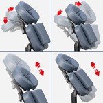 Lightweight Portable Aluminum Massage Chair with Wheels