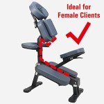 Lightweight Portable Aluminum Massage Chair with Wheels