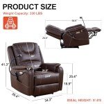 Plococo Electric Zero Gravity Massage Recliner Chair