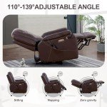 Plococo Electric Zero Gravity Massage Recliner Chair