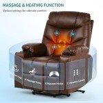YITAHOME Massage Recliner Chair with Heat & USB